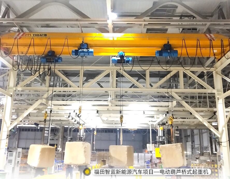 咸陽雙梁行吊結構合理用料扎實—西安天成起重機