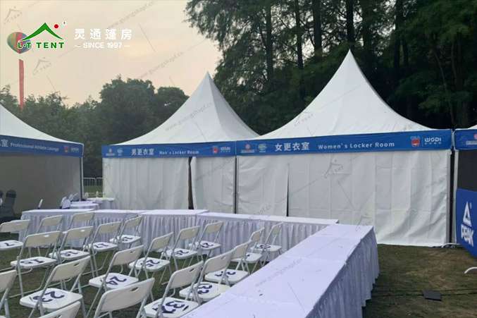 軍用篷房生產(chǎn)廠家 靈通賽事篷房為軍運(yùn)再添色彩