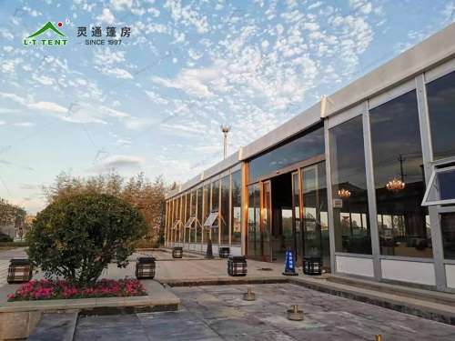 靈通篷房為售樓處搭建綠色臨時售樓中心 靈通篷房為售樓處搭建綠色臨時售樓中心