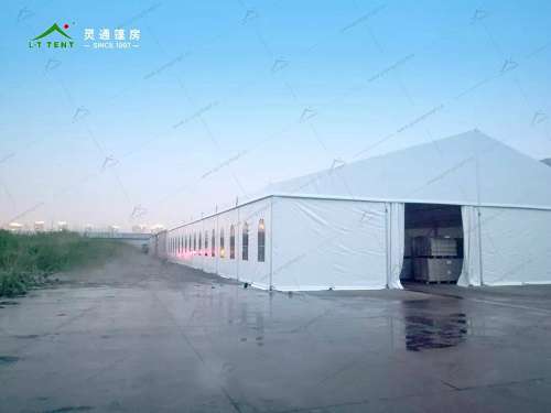 靈通篷房為企業搭建臨時倉儲篷房 靈通篷房為企業搭建臨時倉儲篷房