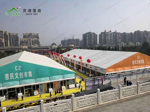 靈通篷房服務于第六屆中原文化交易博覽會 靈通篷房服務于第六屆中原文化交易博覽會