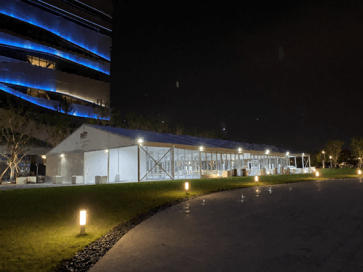 展會篷房夜景 展會篷房夜景